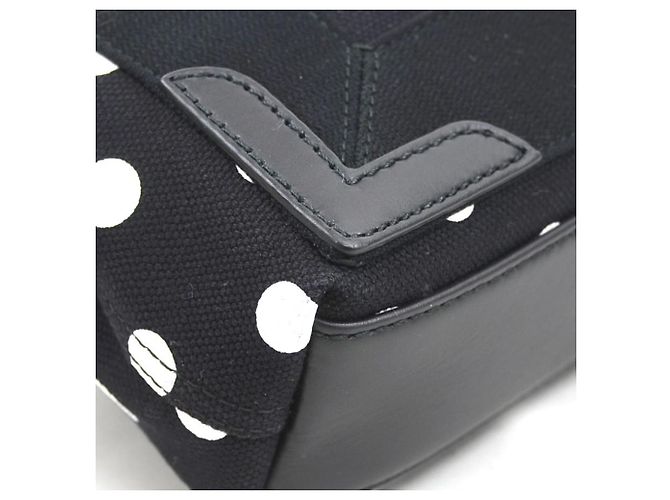 Borsa Balenciaga Cabas XS Navy Nero Bianco - vista 7