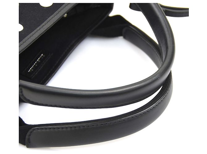 Borsa Balenciaga Cabas XS Navy Nero Bianco - vista 8