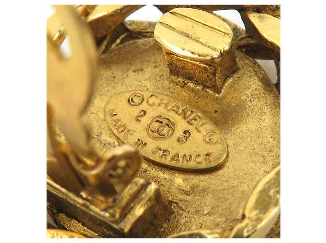 Orecchini a clip Chanel Gold D'oro - vista 15