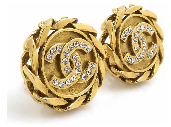 Orecchini a clip Chanel Gold D'oro - vista 2