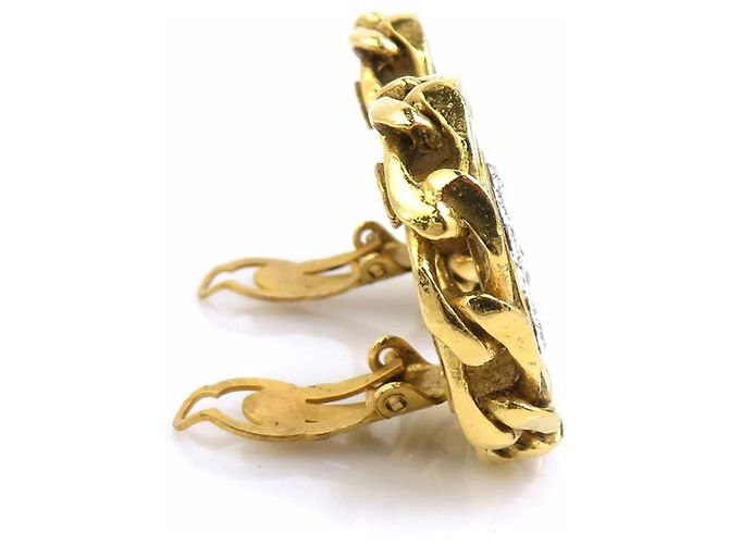 Orecchini a clip Chanel Gold D'oro - vista 3