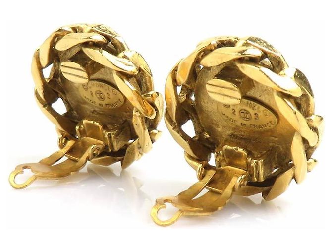 Orecchini a clip Chanel Gold D'oro - vista 4