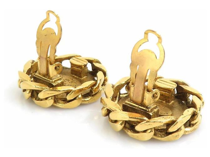 Orecchini a clip Chanel Gold D'oro - vista 7