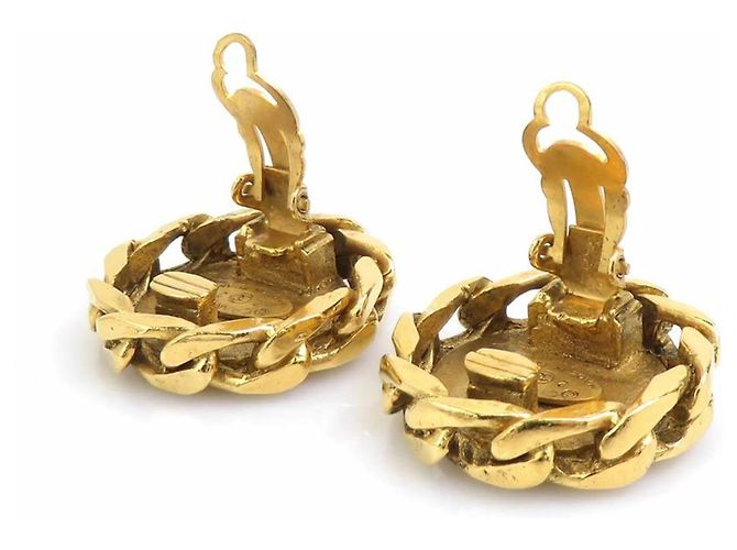 Orecchini a clip Chanel Gold D'oro - vista 8