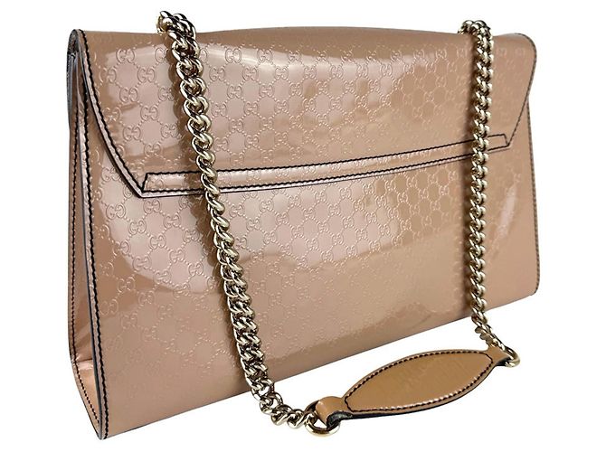 Borsa a tracolla Gucci Emily Beige - vista 10