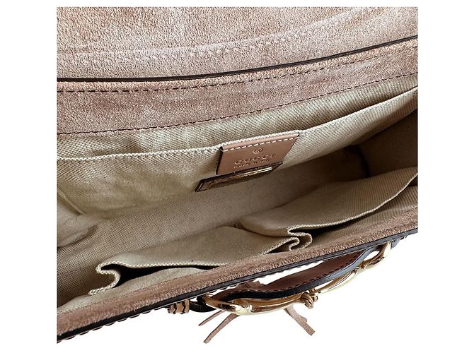 Borsa a tracolla Gucci Emily Beige - vista 5