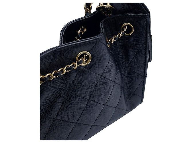 Borsa a tracolla con catena Chanel Nero - vista 6