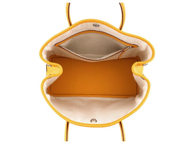 Hermès Borsa Garden Tote Hermes in Jaune Giallo - vista 5