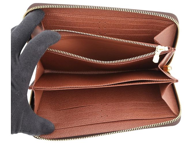 Louis Vuitton Monogram Zippy Wallet M42616 Braun - Ansicht 4