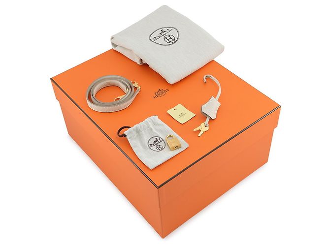 Hermès Borsa Hermes Kelly 28 in pelle Taurillon Clemence Craie - vista 18