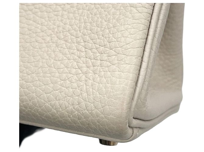 Hermès Borsa Hermes Kelly 28 in pelle Taurillon Clemence Craie - vista 8