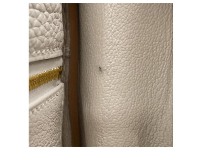 Hermès Borsa Hermes Kelly 28 in pelle Taurillon Clemence Craie - vista 9