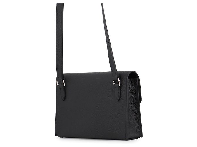 Hermès Portafoglio a catena/spalla Hermes in pelle Epsom nera Nero - vista 2