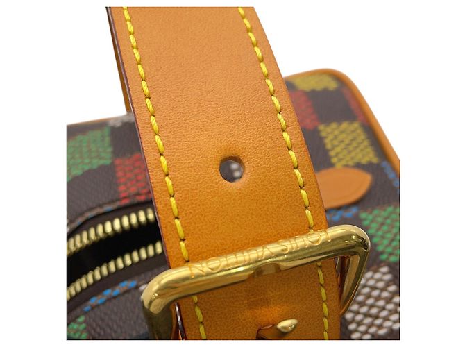 Louis Vuitton Damier Ebene Locker Dopp Kit Castaño Multicolor - vista 11