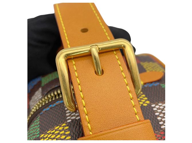 Louis Vuitton Damier Ebene Locker Dopp Kit Castaño Multicolor - vista 12
