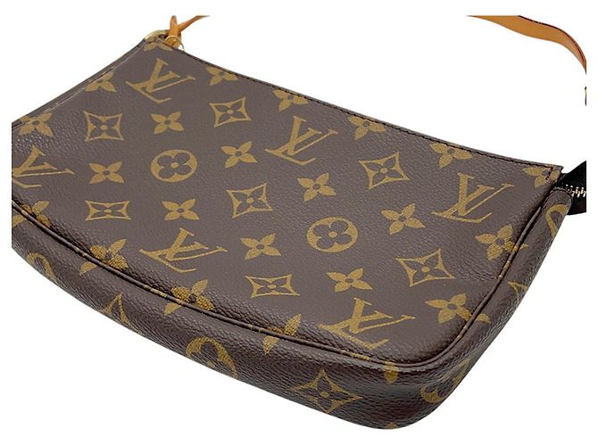 Louis Vuitton Monogram Pochette Accessoires Handtasche Braun - Ansicht 11
