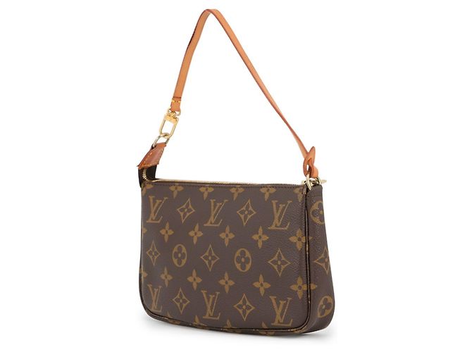Louis Vuitton Monogram Pochette Accessoires Handtasche Braun - Ansicht 2