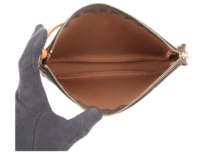 Louis Vuitton Monogram Pochette Accessoires Handtasche Braun - Ansicht 5