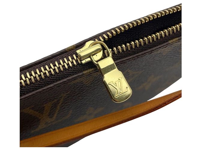 Louis Vuitton Monogram Pochette Accessoires Handtasche Braun - Ansicht 7