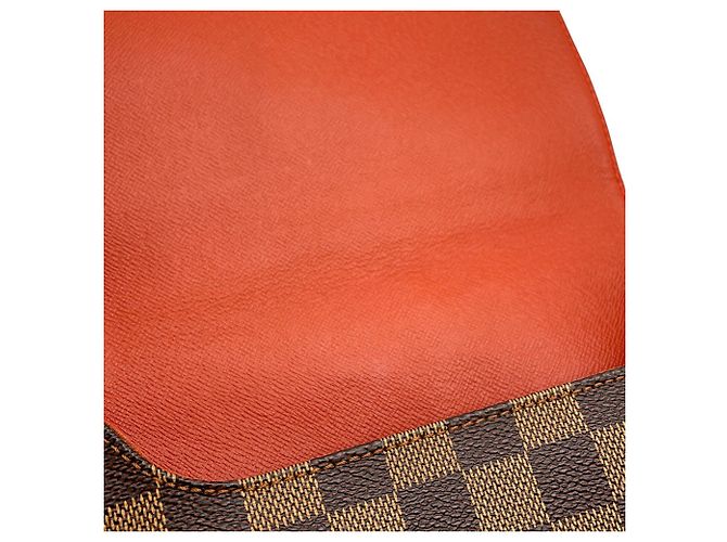Borsa a tracolla Louis Vuitton Damier Ebene Musette Salsa Arancione - vista 10