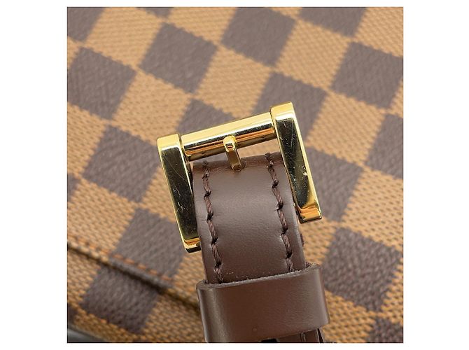 Borsa a tracolla Louis Vuitton Damier Ebene Musette Salsa Arancione - vista 15