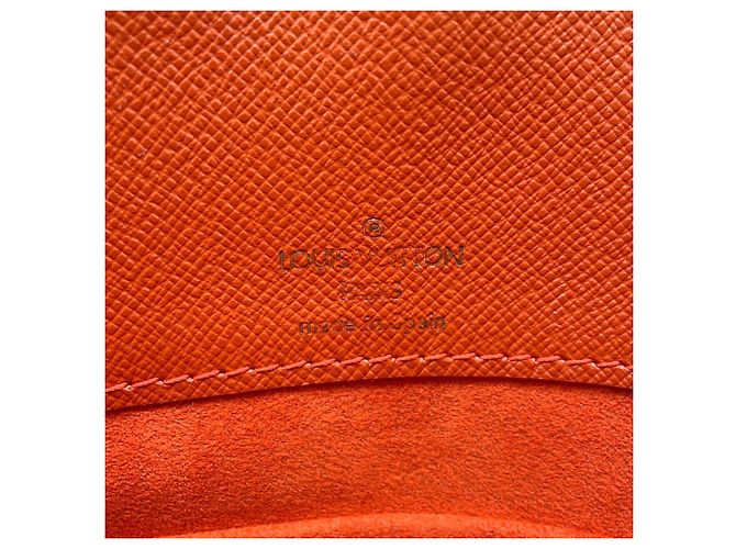 Borsa a tracolla Louis Vuitton Damier Ebene Musette Salsa Arancione - vista 17