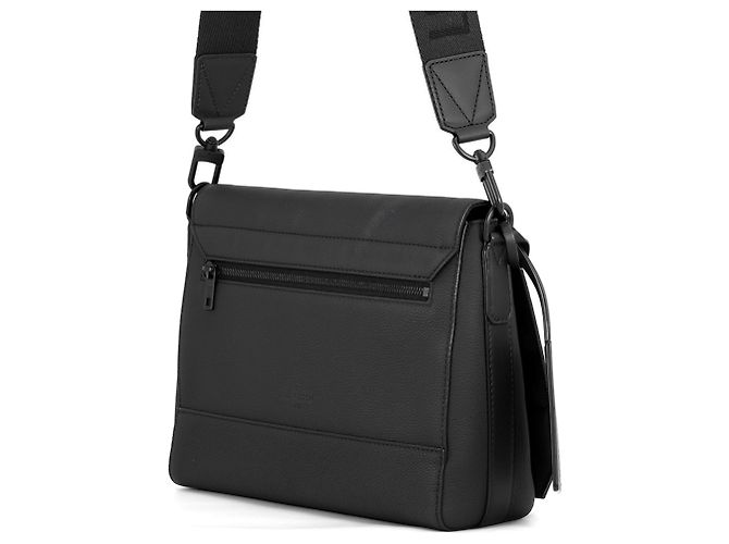 Bolso de hombro Louis Vuitton de piel granulada negra Negro - vista 2