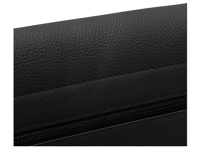Bolso de hombro Louis Vuitton de piel granulada negra Negro - vista 6
