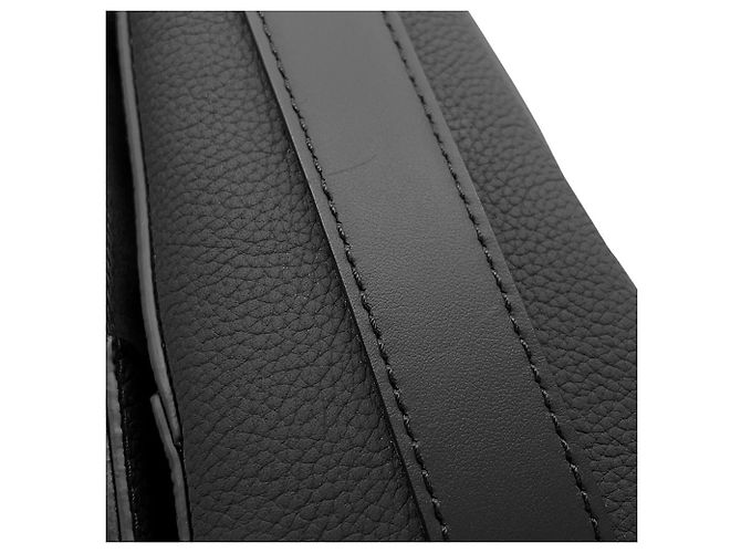 Bolso de hombro Louis Vuitton de piel granulada negra Negro - vista 7