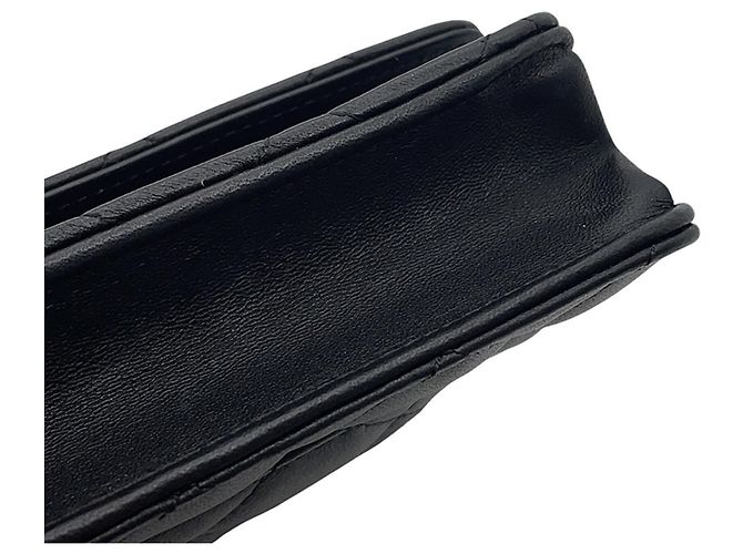 Portefeuille à chaîne Chanel Classic Matelassé Noir - vue 10