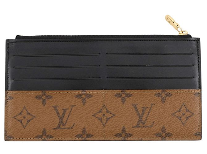 Louis Vuitton Monogram Reverse Münzbeutel Schwarz - Ansicht 3