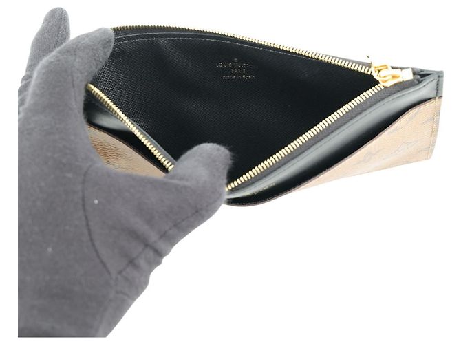 Louis Vuitton Monogram Reverse Münzbeutel Schwarz - Ansicht 4