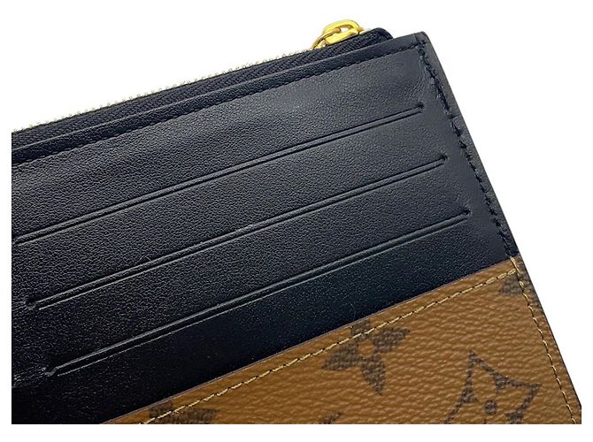 Louis Vuitton Monogram Reverse Münzbeutel Schwarz - Ansicht 5
