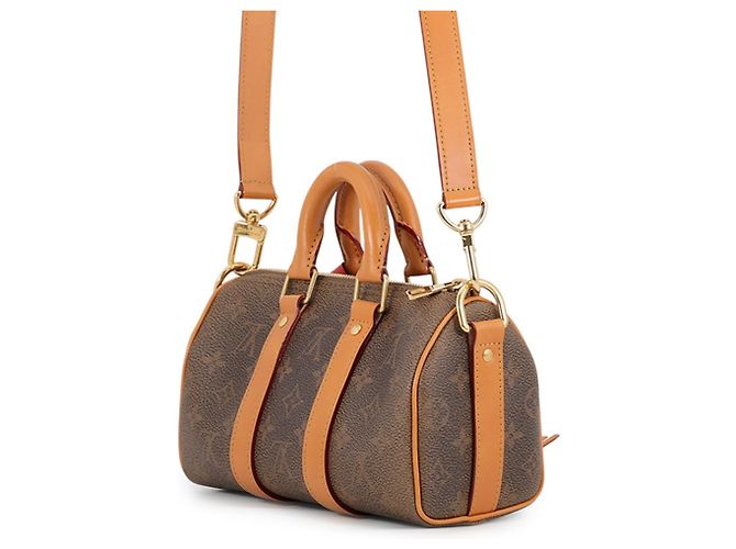 Louis Vuitton Monogram Dust Keepall Bandoulière 25 Marrone - vista 2