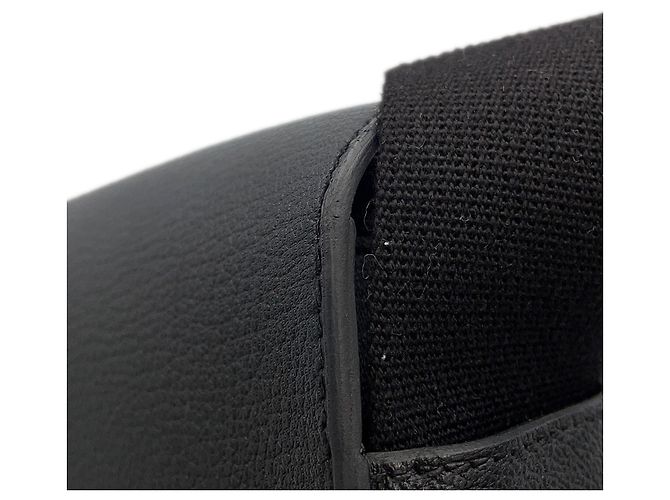 Hermès Borsa a tracolla Hermes Geta in Chevre Mysore nero - vista 7
