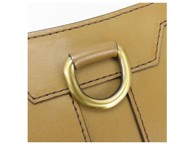 Borsa a tracolla Burberry in pelle marrone - vista 14