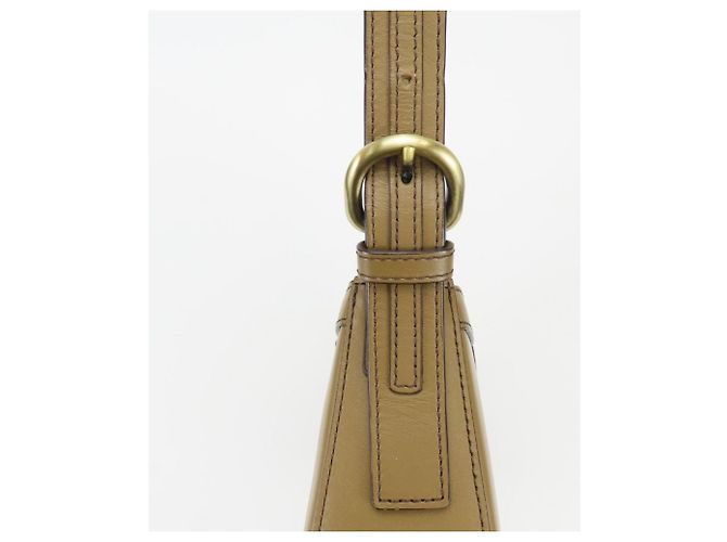 Borsa a tracolla Burberry in pelle marrone - vista 15