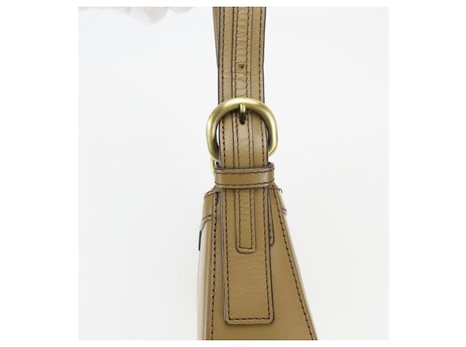 Borsa a tracolla Burberry in pelle marrone - vista 16