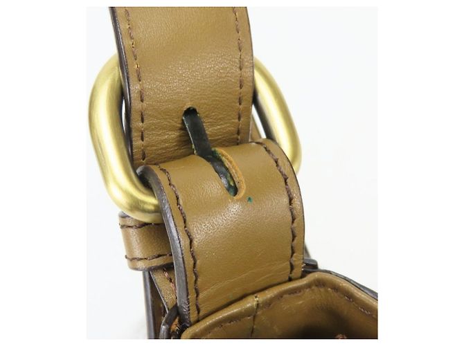 Borsa a tracolla Burberry in pelle marrone - vista 19