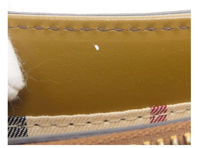 Borsa a tracolla Burberry in pelle marrone - vista 23