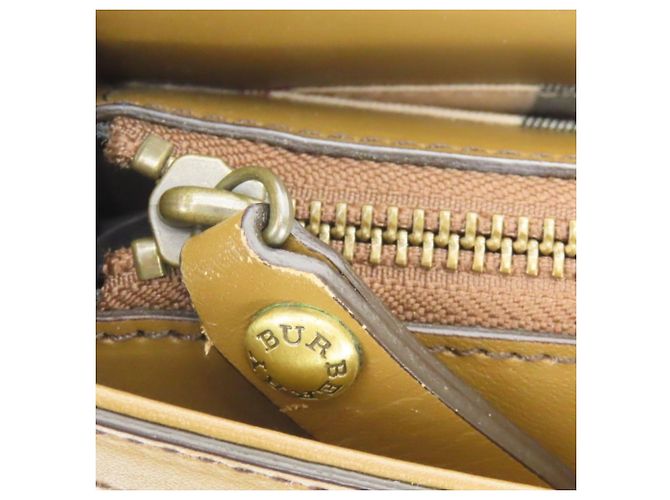 Borsa a tracolla Burberry in pelle marrone - vista 26
