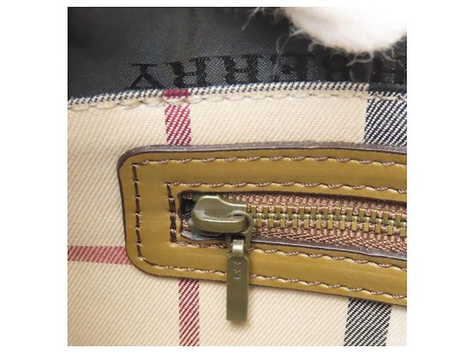 Borsa a tracolla Burberry in pelle marrone - vista 30