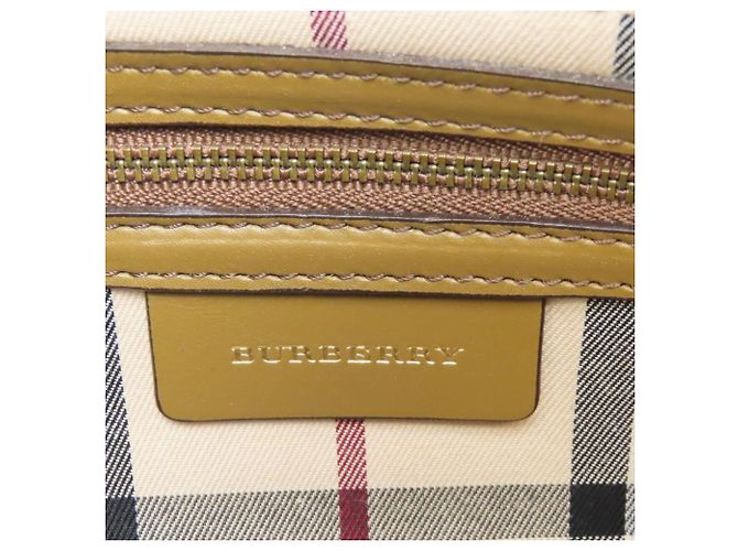 Borsa a tracolla Burberry in pelle marrone - vista 31