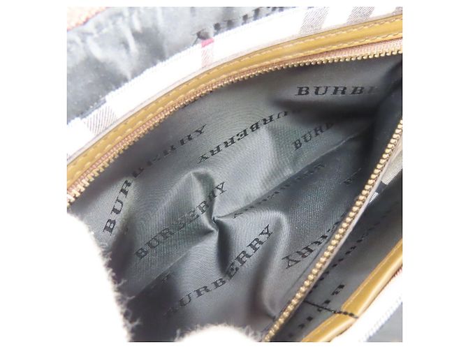 Borsa a tracolla Burberry in pelle marrone - vista 32