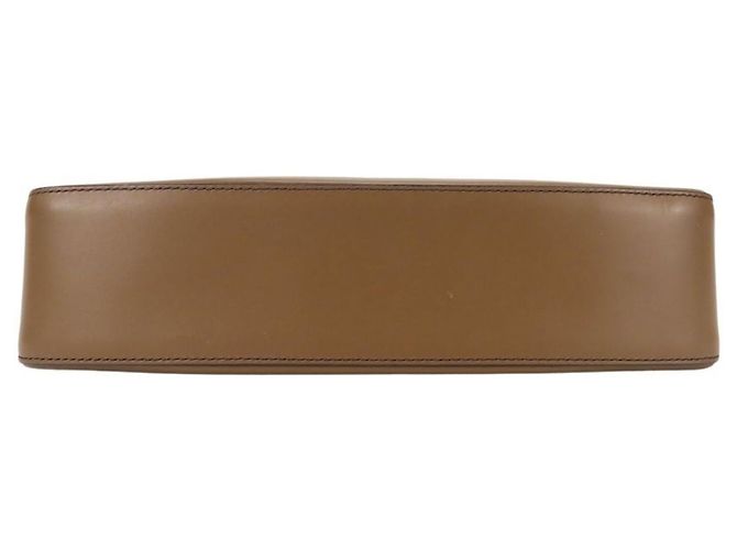 Borsa a tracolla Burberry in pelle marrone - vista 6
