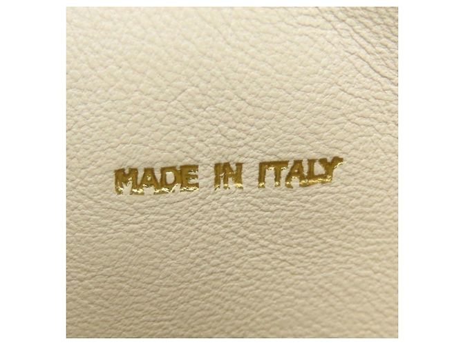 Borsa a tracolla Chanel in vitello grana Beige Gold D'oro - vista 26