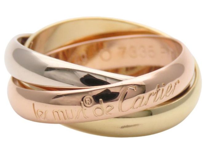 Anello Cartier Trinity Classic Must de Argento D'oro - vista 2