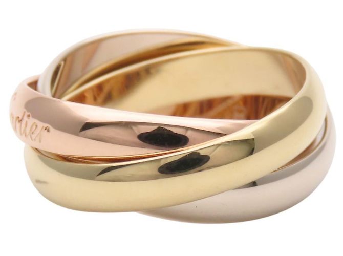 Anello Cartier Trinity Classic Must de Argento D'oro - vista 4