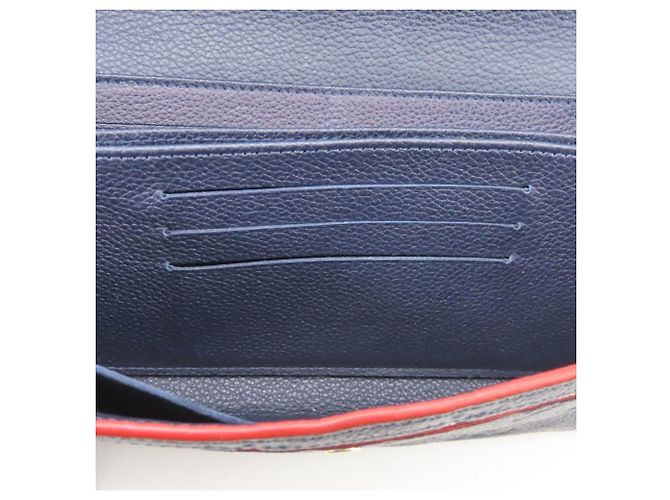 Portafoglio lungo Louis Vuitton Monogram Empreinte Rosso - vista 28
