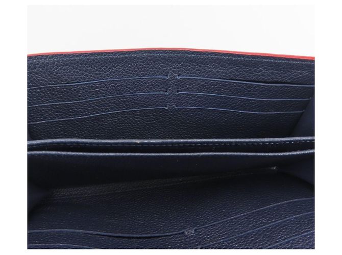 Portafoglio lungo Louis Vuitton Monogram Empreinte Rosso - vista 29